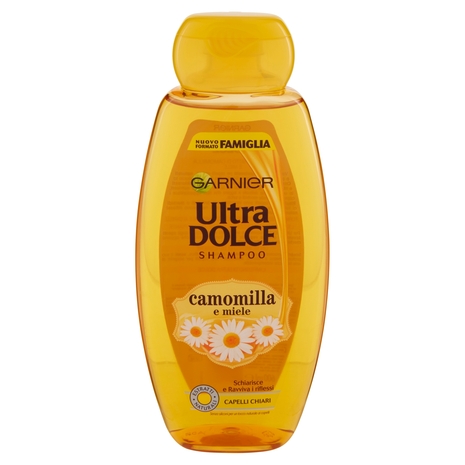 Garnier Shampoo Ultra Dolce, Shampoo per Capelli Chiari, Camomilla e Miele, 600 ml